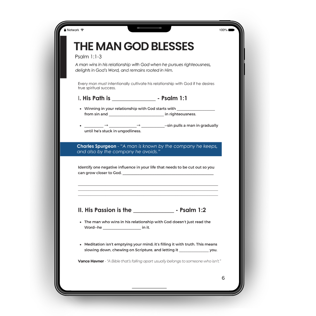 Shepherding Men | Part 1 - Winning with God