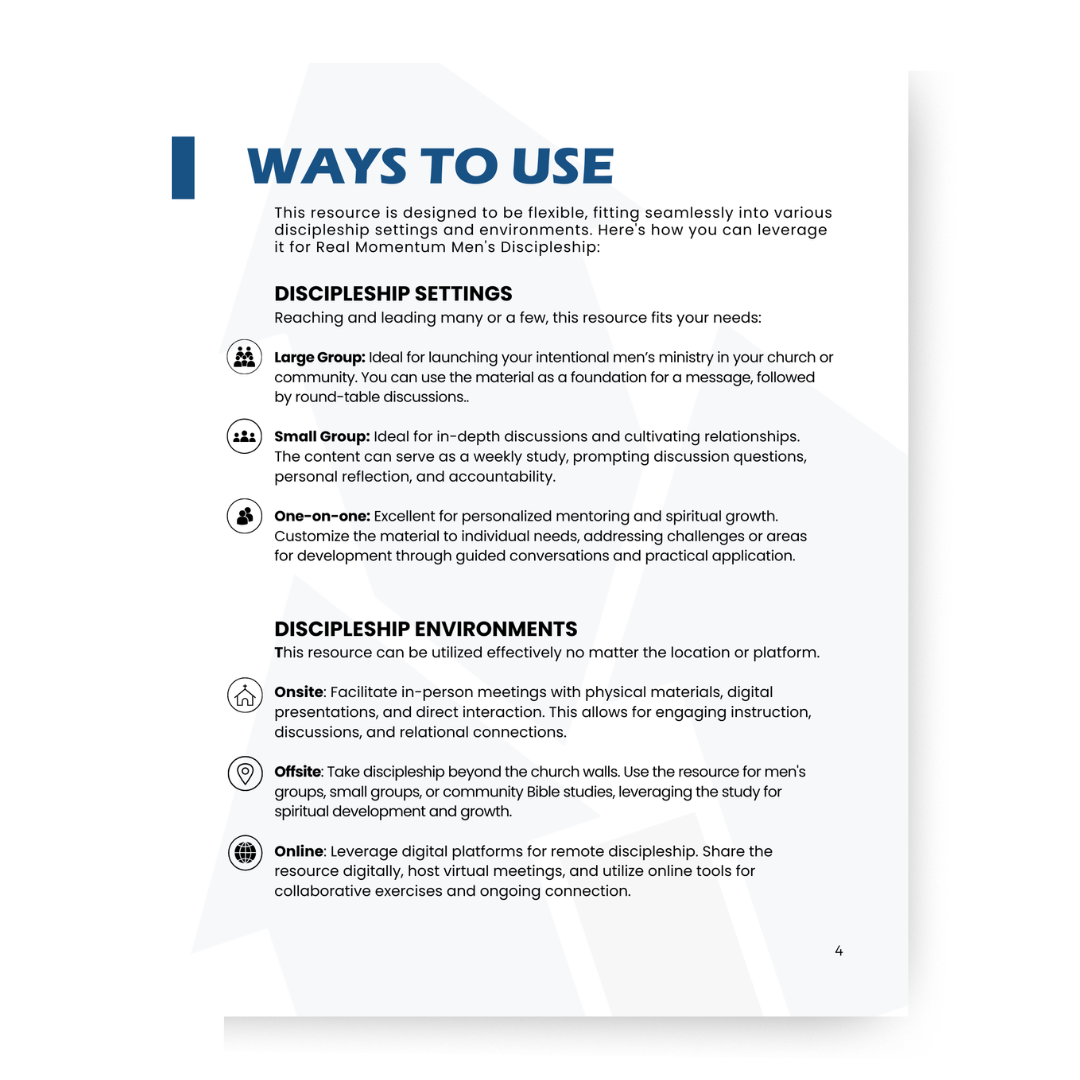 Helping Men Win! - 10 Lessons on Biblical Masculinity